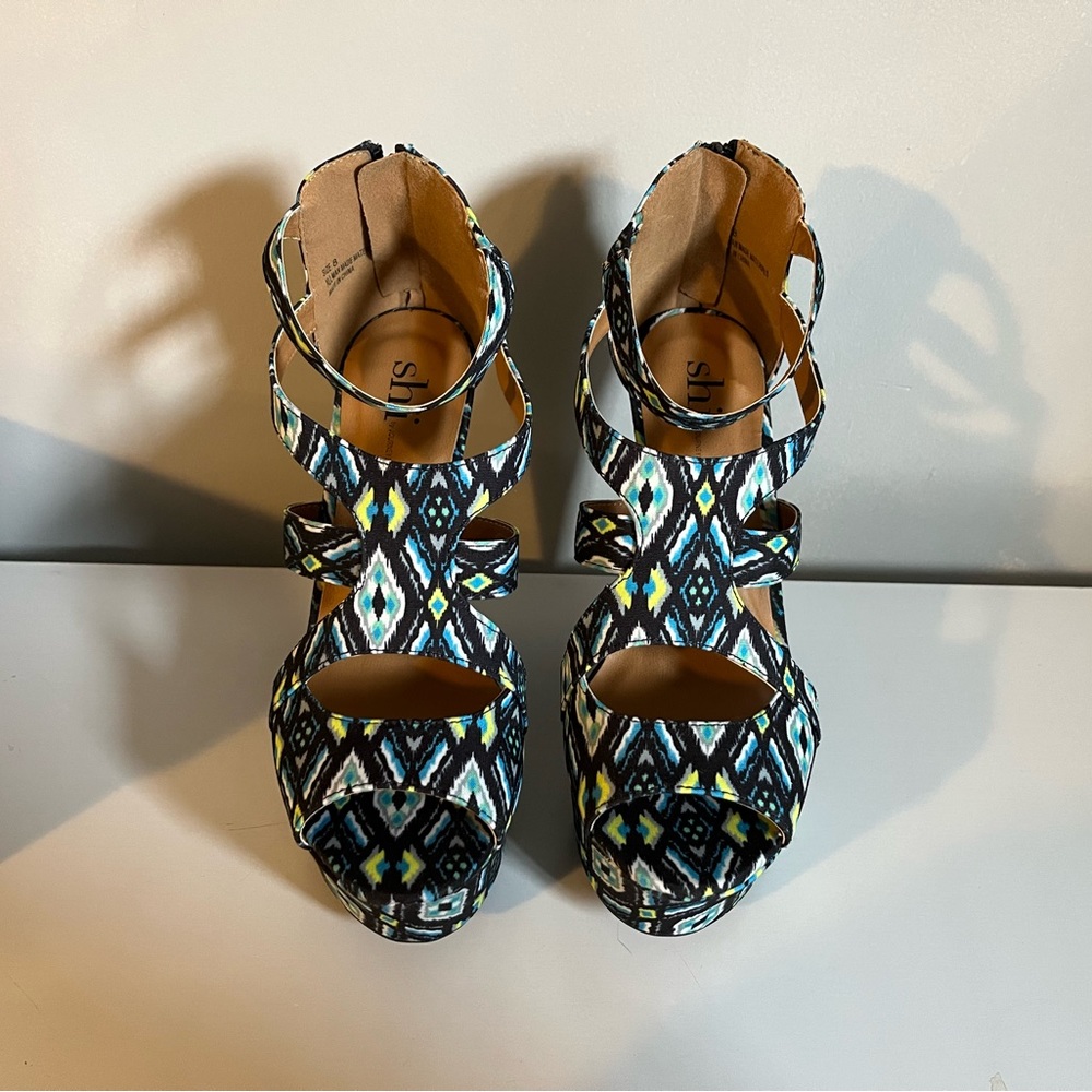 Journey’s Shi Follow Me Turquoise Multi-Color Turquoise Wedges